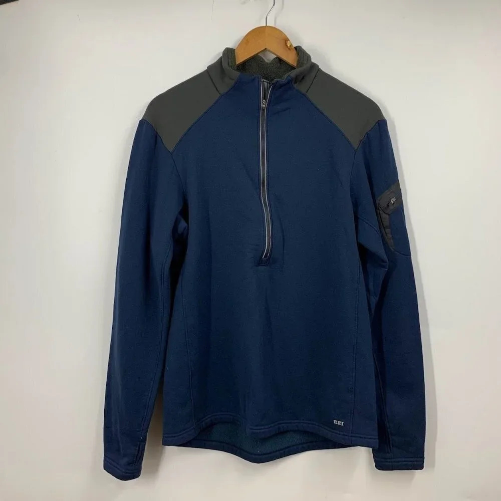 Rei Co-Op Men's Quarter Zip Long‎ Sleeve Pullover Jacket Size L